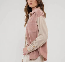 Load image into Gallery viewer, You Make Me Blush Corduroy Shacket