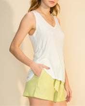 Load image into Gallery viewer, Starstruck V-Neck Tank White