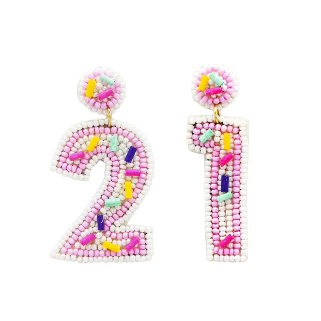 Finally Legal 21st Birthday Earrings