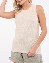 Load image into Gallery viewer, Daydreamer Knit Tank Cream
