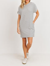 Load image into Gallery viewer, Effortlessly Chic T-Shirt Dress White
