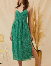 Load image into Gallery viewer, Green Goddess Floral Midi Dress
