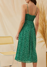 Load image into Gallery viewer, Green Goddess Floral Midi Dress
