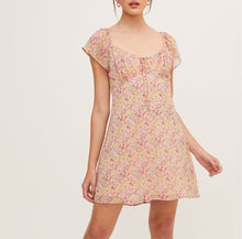 Load image into Gallery viewer, Blushing Beauty Floral Mini Dress
