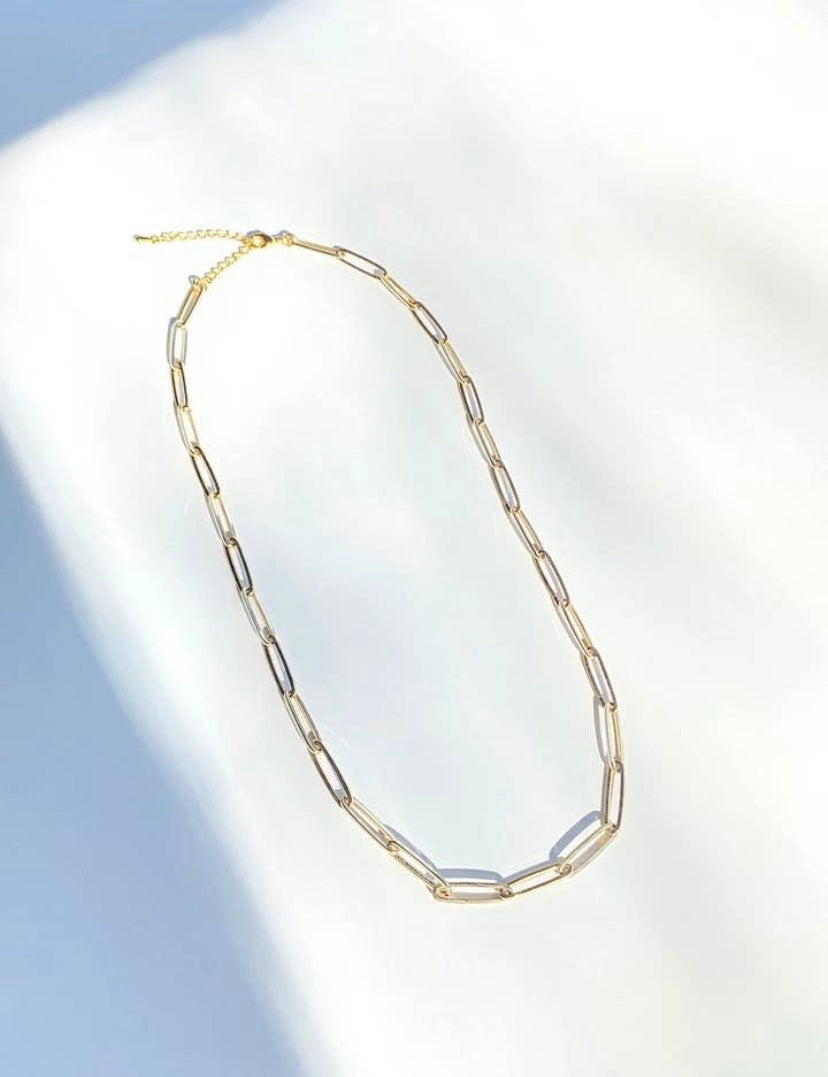 Paper Clip Chain Necklace