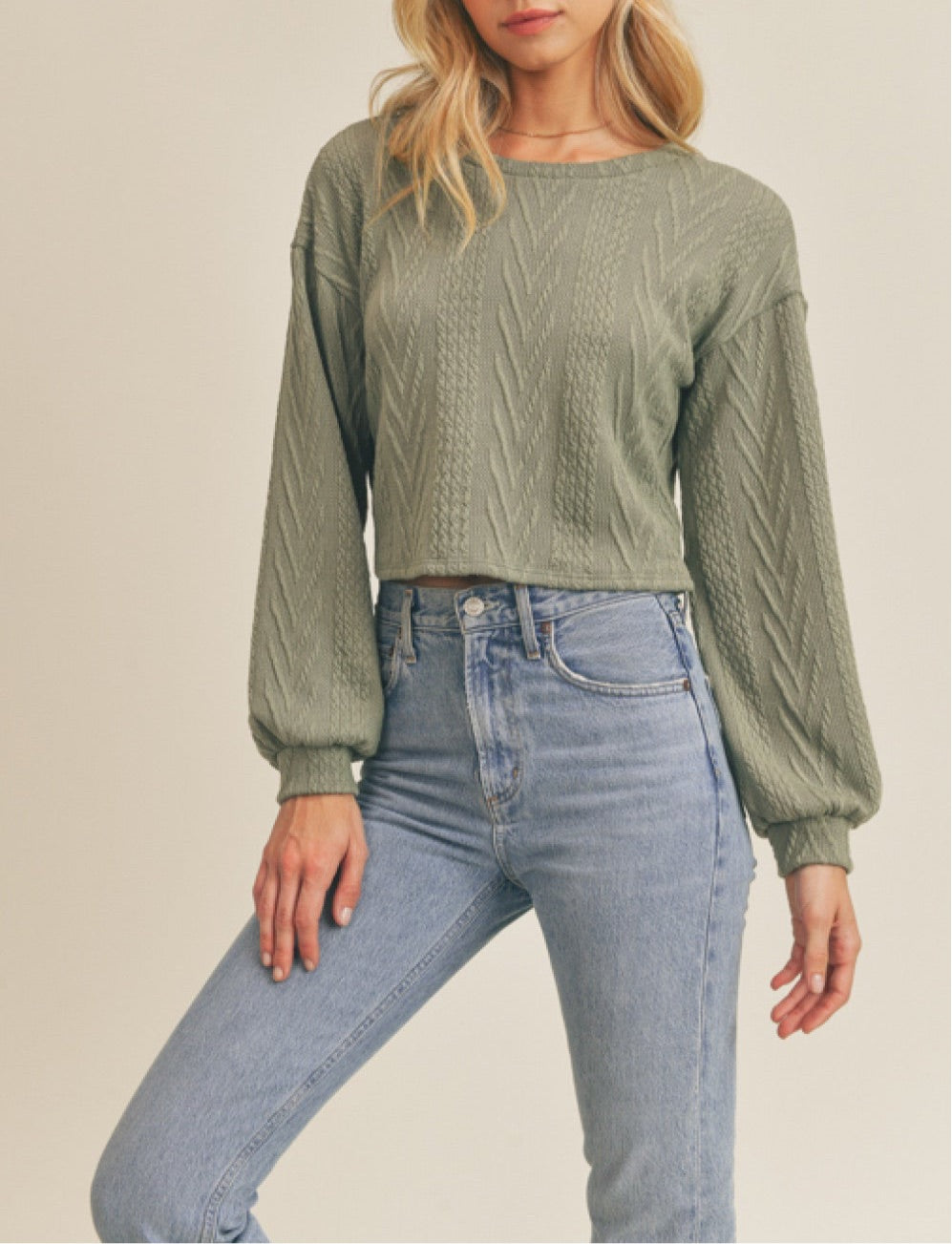 Sweet Bliss Sweater Sage